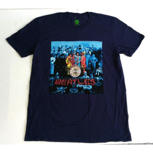 The Beatles - Sgt Pepper Blue Official Fitted Jersey T Shirt ( Men L ) ***READY TO SHIP from Hong Kong***